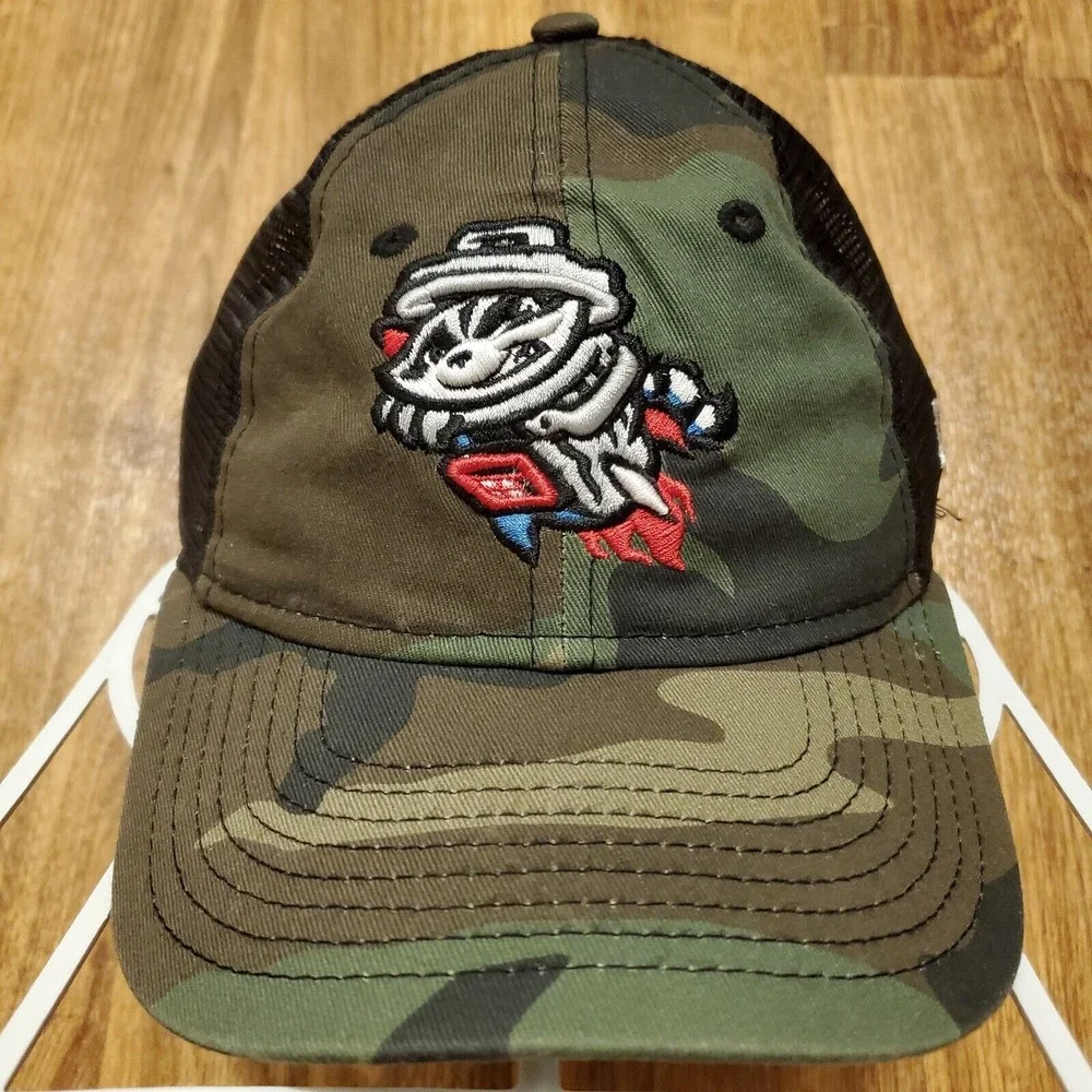 Rocket City Trash Pandas Hat Snapback Camouflage New Era 9Twenty‎ Youth